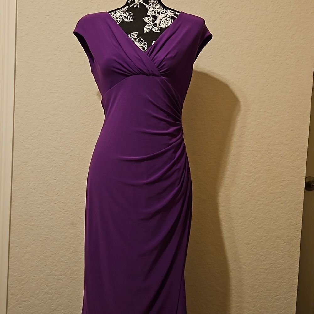 Lauren Ralph Lauren Formal Sleeveless Lined Plum Dress Wedding